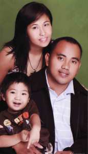 Mae (Fernandez),son Aaron & hubby Randee Villanueva